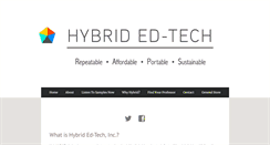 Desktop Screenshot of hybridedtech.com